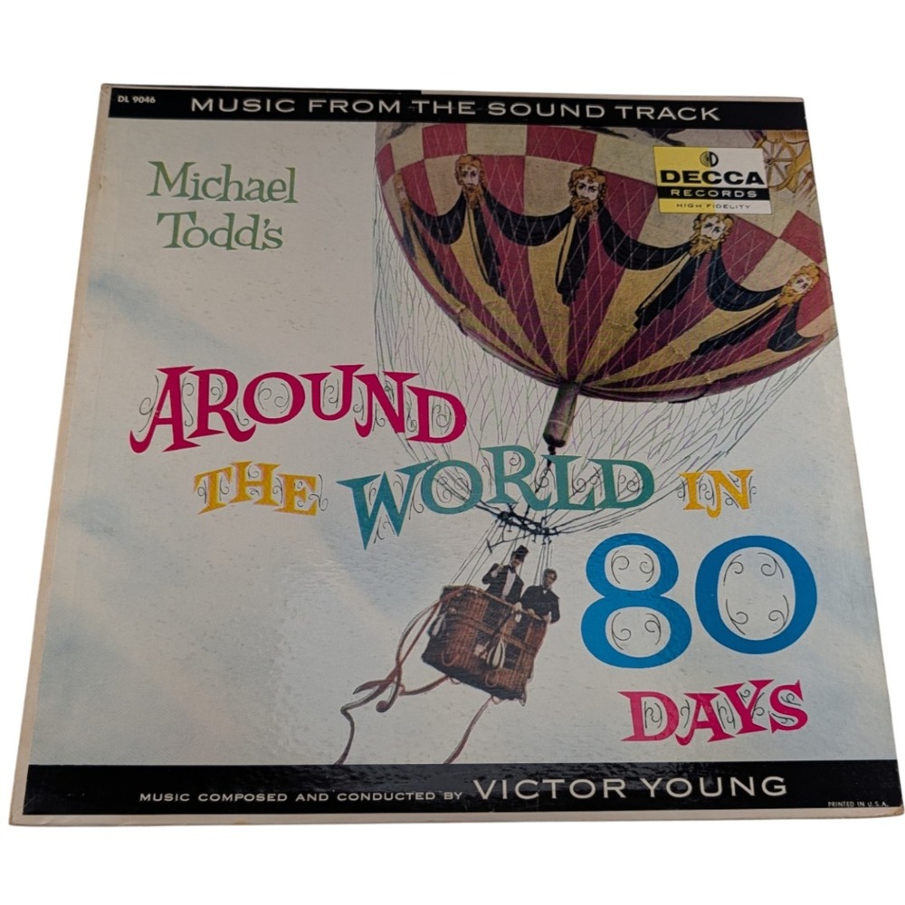 Victor Young Around the World in 80 Days LP (1957 Mono) Decca DL 9046 (VG/VG)